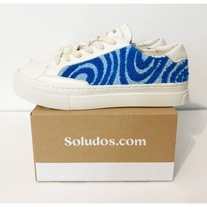 Soludos Ibiza Platform Psychedelic Spiral Sneaker, Womens COMFORT Shoes, Sz 7